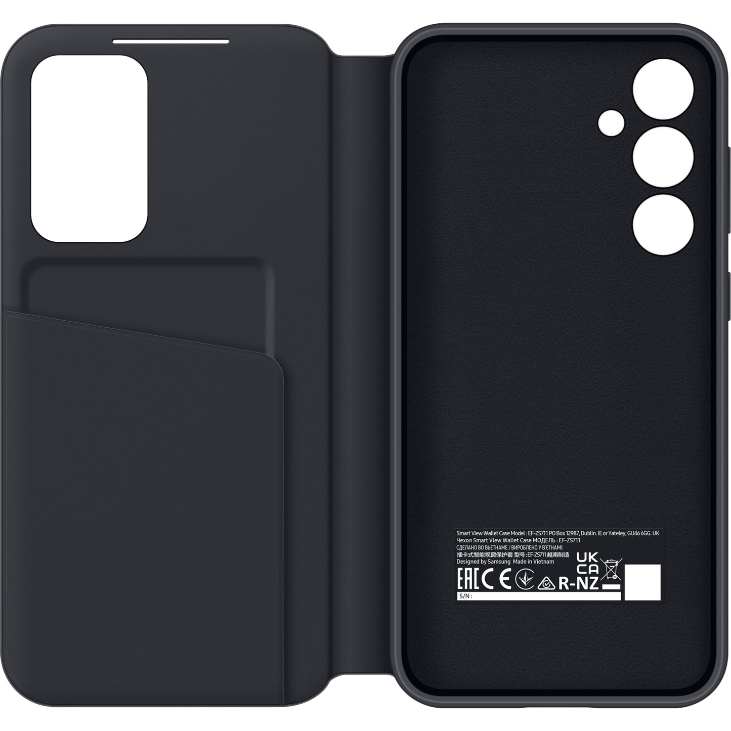 EF-ZS711CBEGWW Samsung Smart View Wallet Case Galaxy S23 FE 5G Black