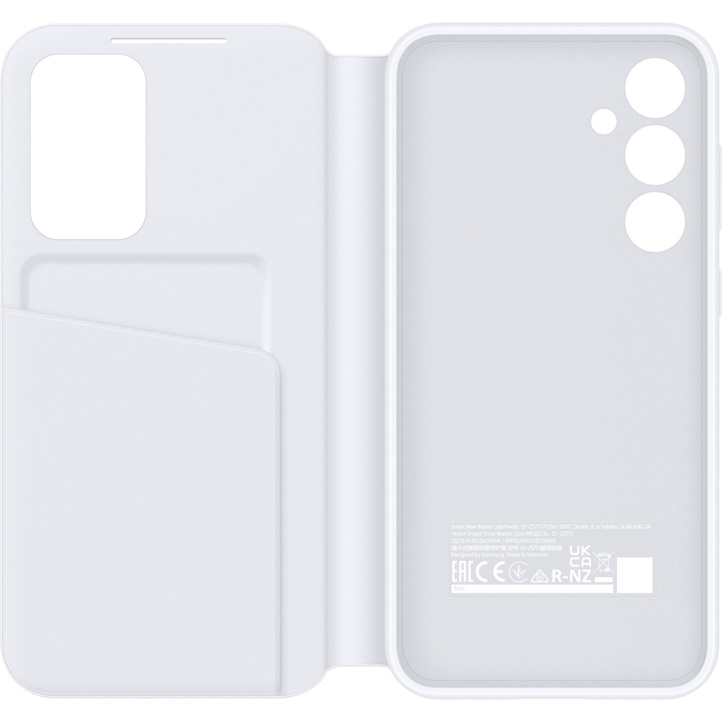 EF-ZS711CWEGWW Samsung Smart View Wallet Case Galaxy S23 FE 5G White
