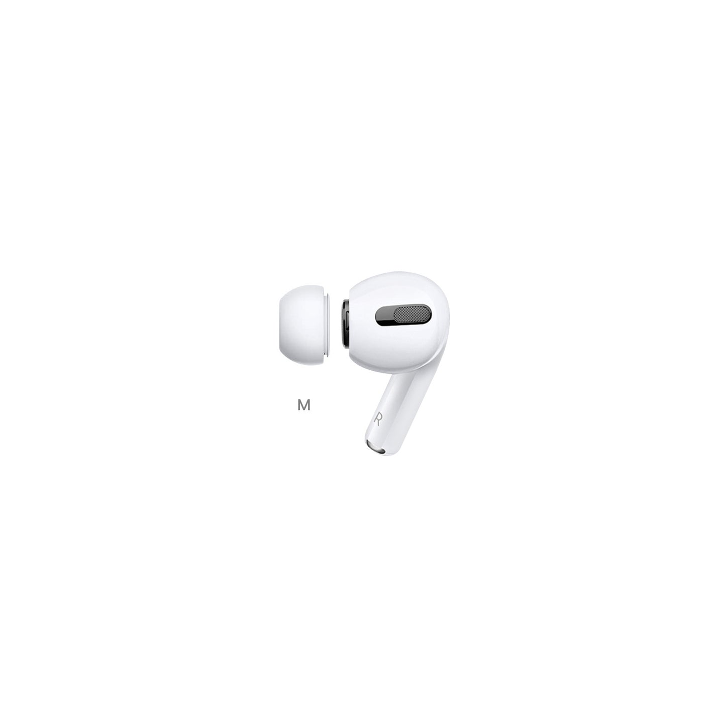 Xccess Silicon Replacement Ear Tips for Airpod Pro 1/2 Size M (1 Pair) White