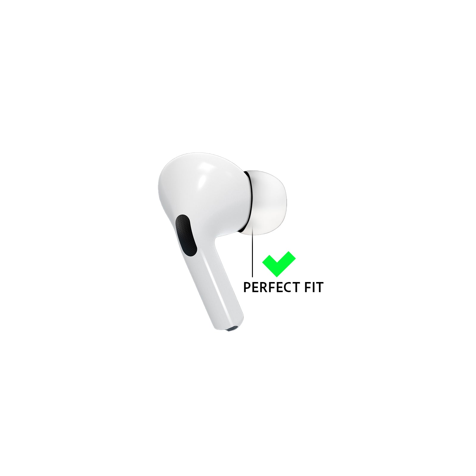 Xccess Silicon Replacement Ear Tips for Airpod Pro 1/2 Size M (1 Pair) White