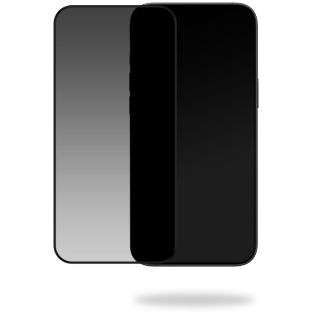 Mobilize Privacy Glass Screen Protector - Black Frame - for Apple iPhone 15/16
