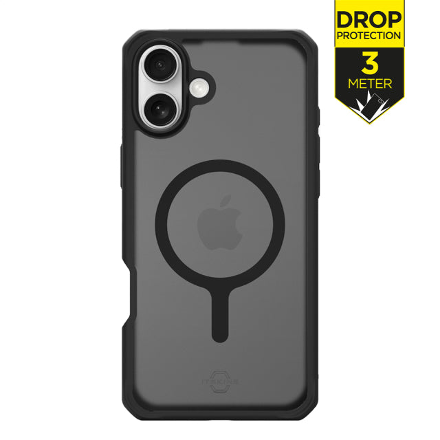 ITSKINS Level 2 HybridMagFrost_R für Apple iPhone 16 Plus Schwarz