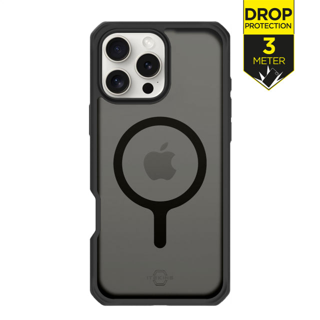 ITSKINS Level 2 HybridMagFrost_R für Apple iPhone 16 Pro Max Schwarz