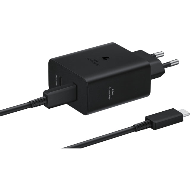 EP-T5020XBEGEU Samsung USB-C PD Wandladegerät 50W + USB-C Kabel Schwarz