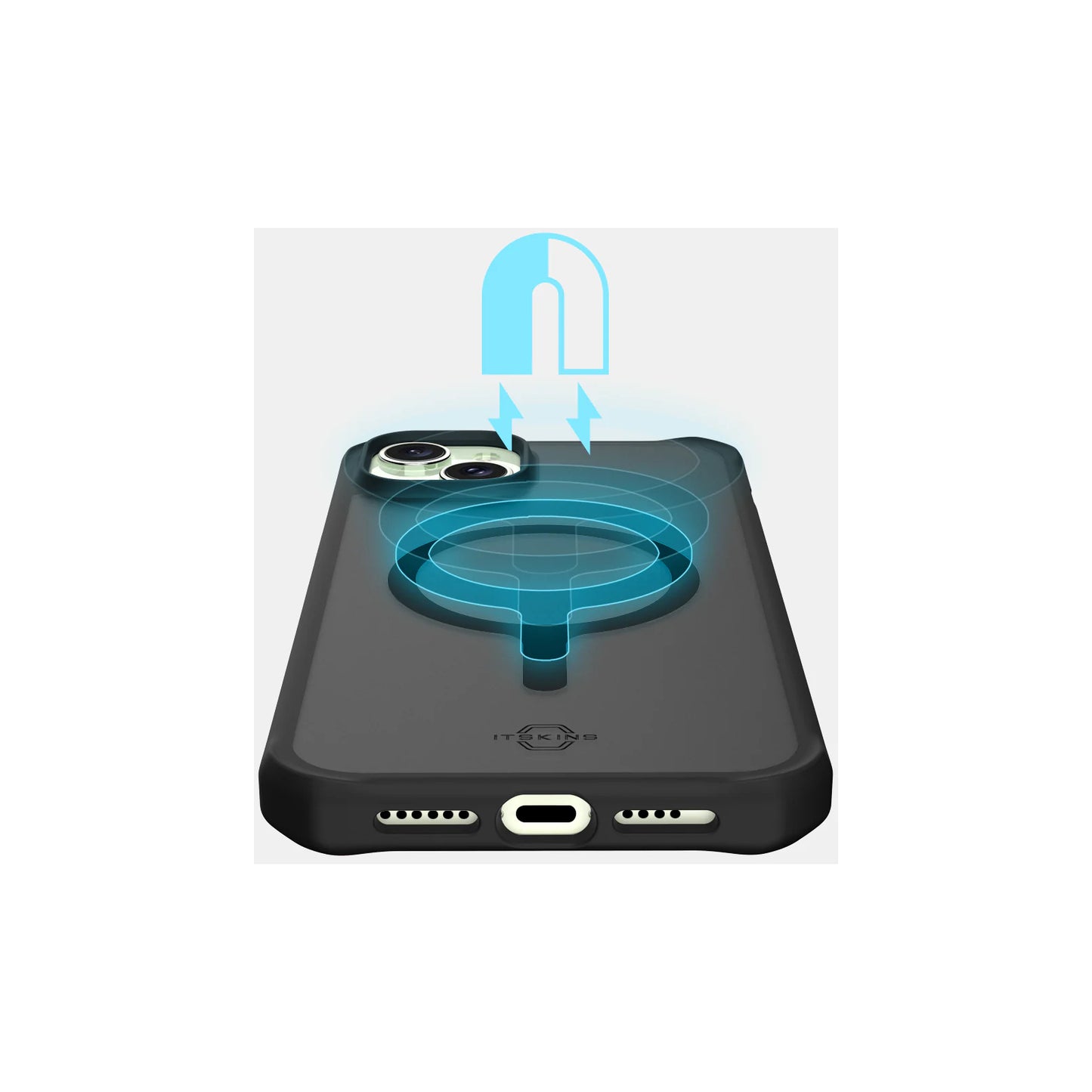 ITSKINS Level 2 HybridMagFrost_R for Apple iPhone 14/15 Black