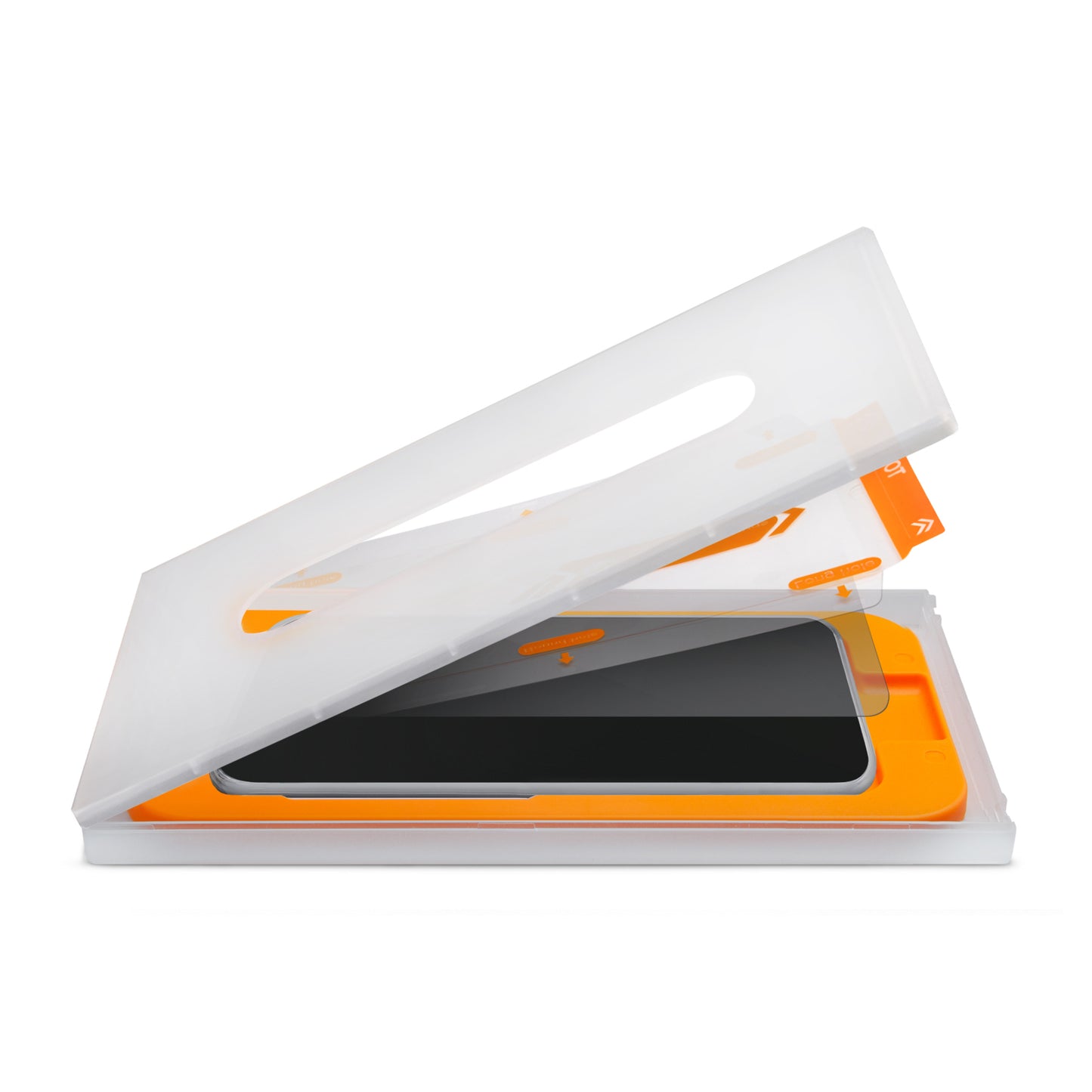Mobilize Glass Screen Protector with Applicator for Apple iPhone 15 Plus/16 Plus Black Frame