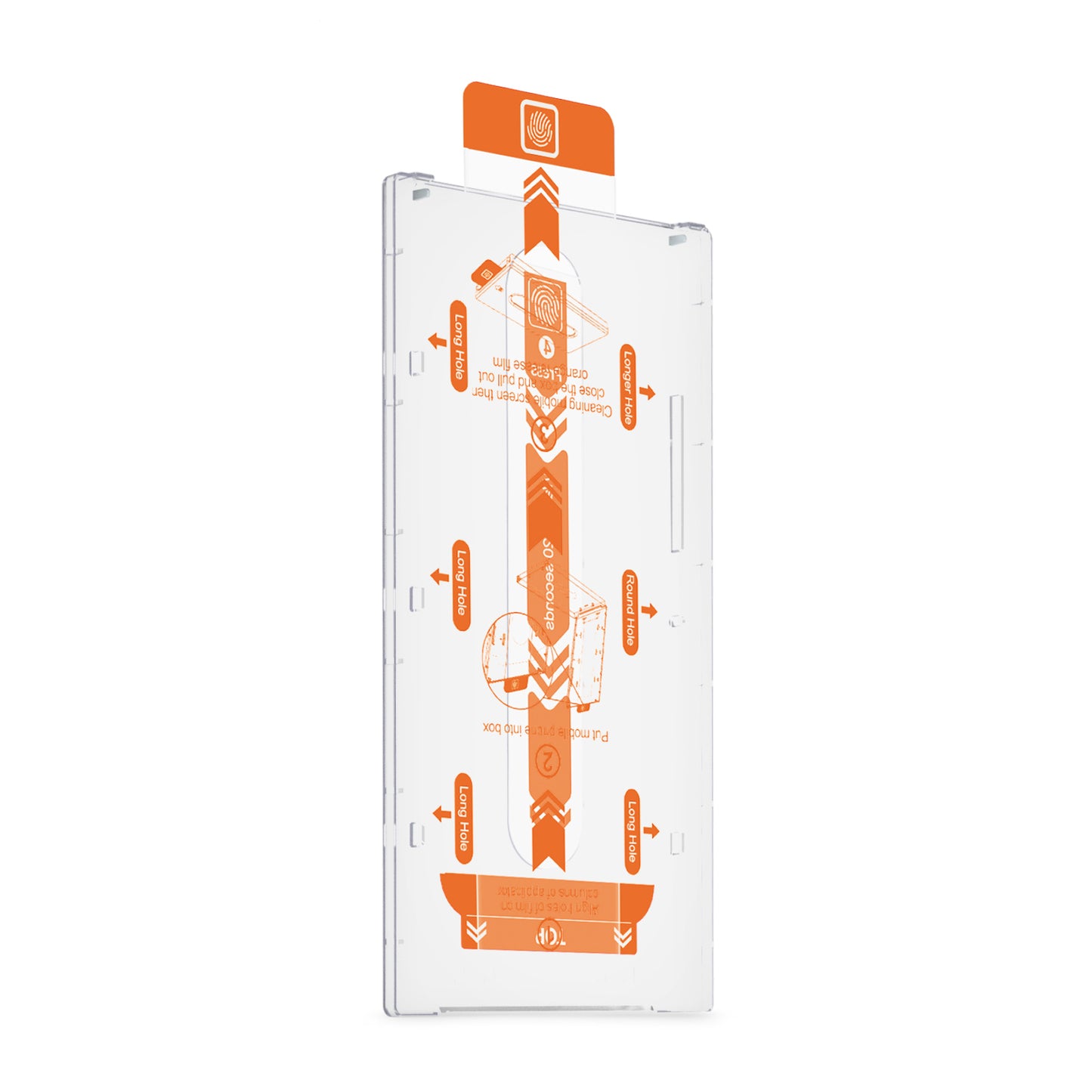 Mobilize Glass Screen Protector with Applicator for Apple iPhone 15 Plus/16 Plus Black Frame