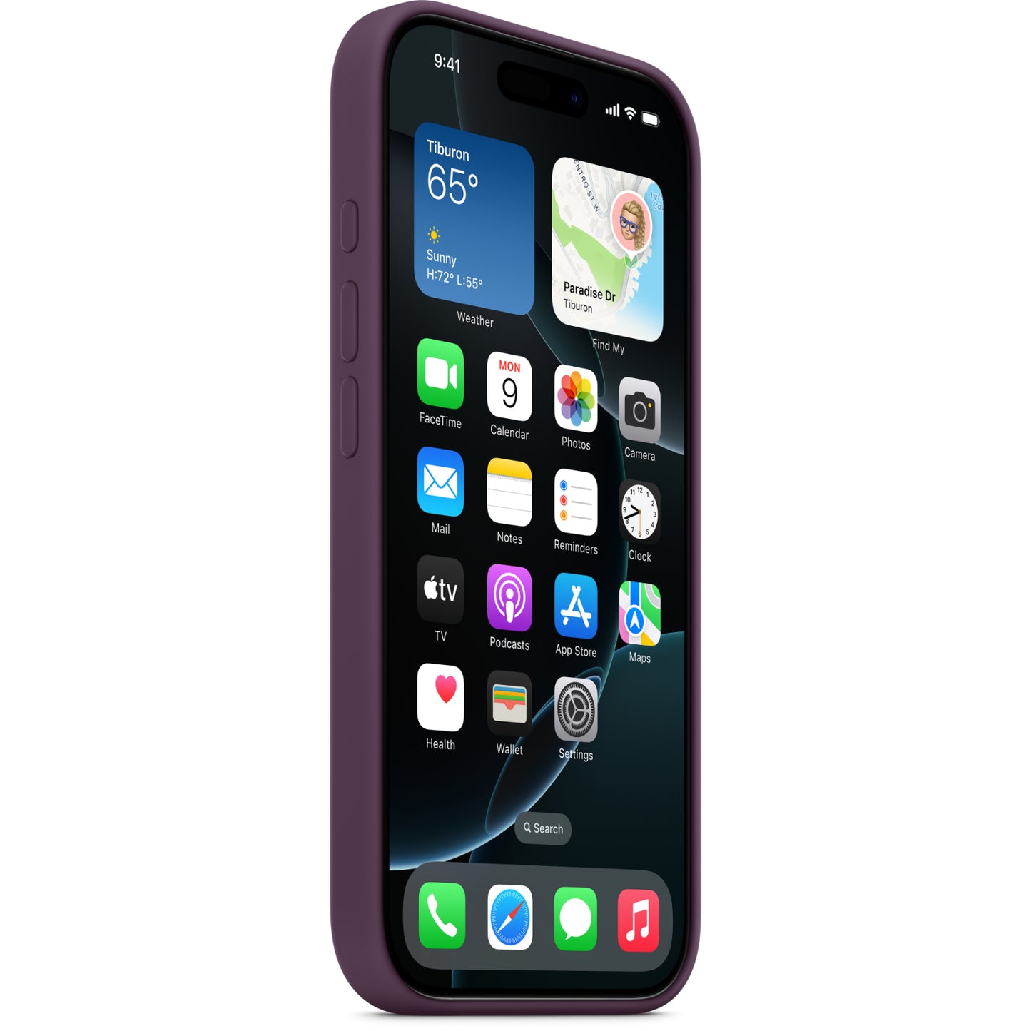 MYYW3ZM/A Apple Silicone Case with MagSafe iPhone 16 Pro Max Plum
