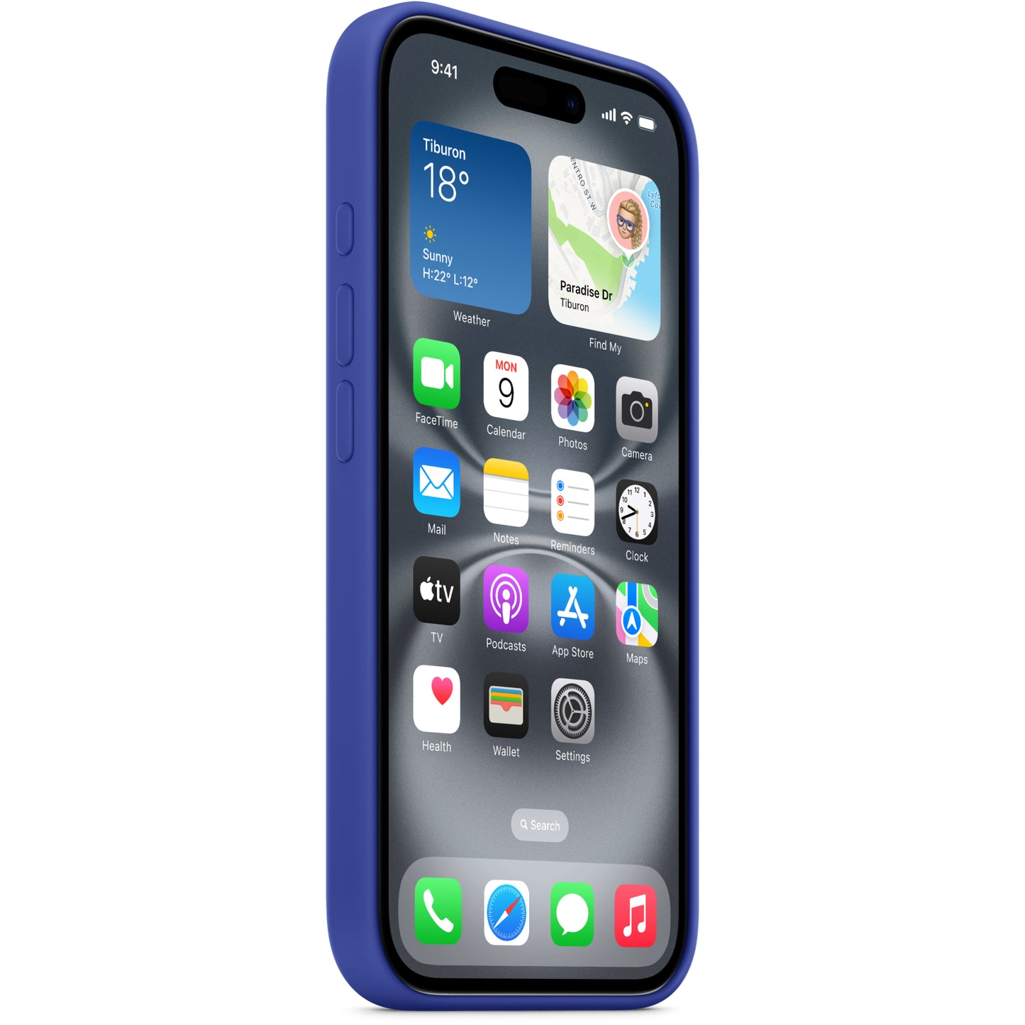 MYY63ZM/A Apple Silicone Case with MagSafe iPhone 16 Ultramarine