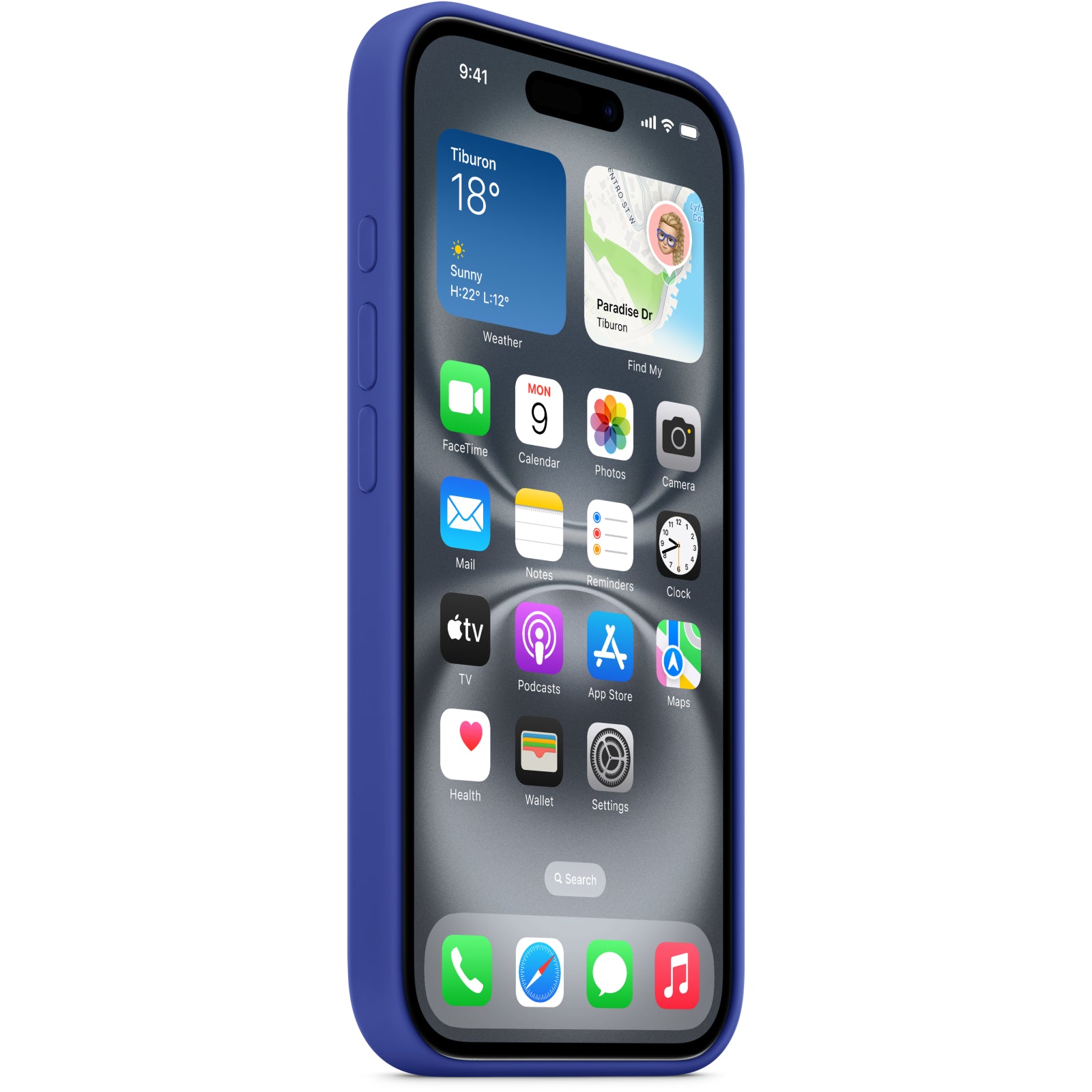 MYY63ZM/A Apple Silicone Case with MagSafe iPhone 16 Ultramarine