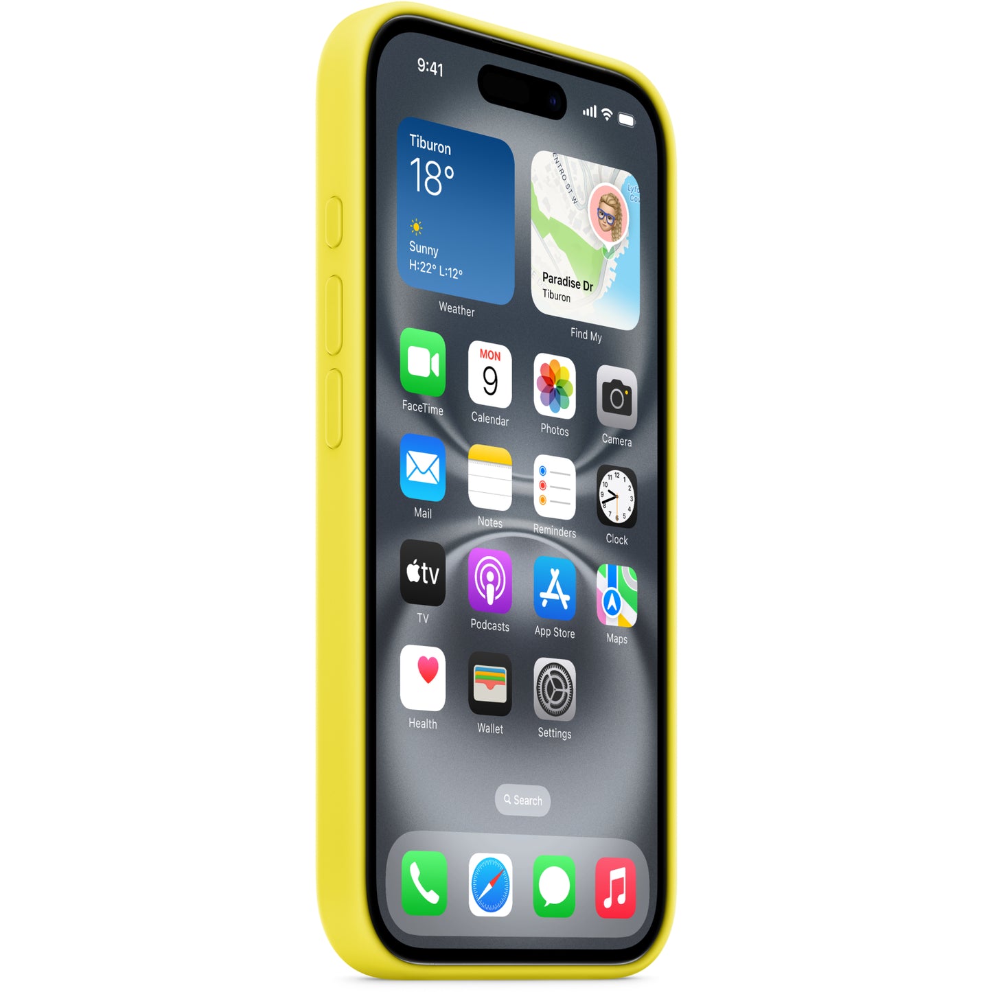 MYY73ZM/A Apple Silicone Case with MagSafe iPhone 16 Starfruit