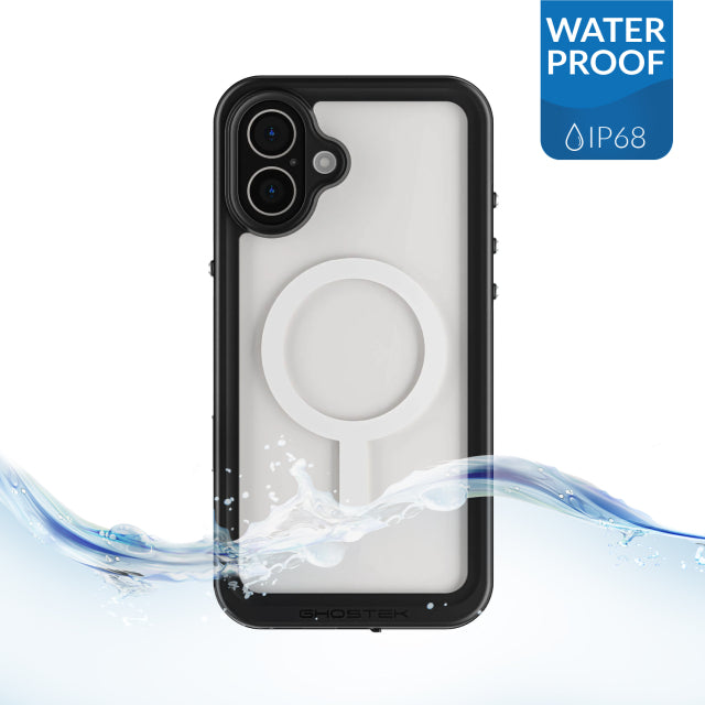 Ghostek Nautical Slim Waterproof MagSafe Case Apple iPhone 16 Plus Clear