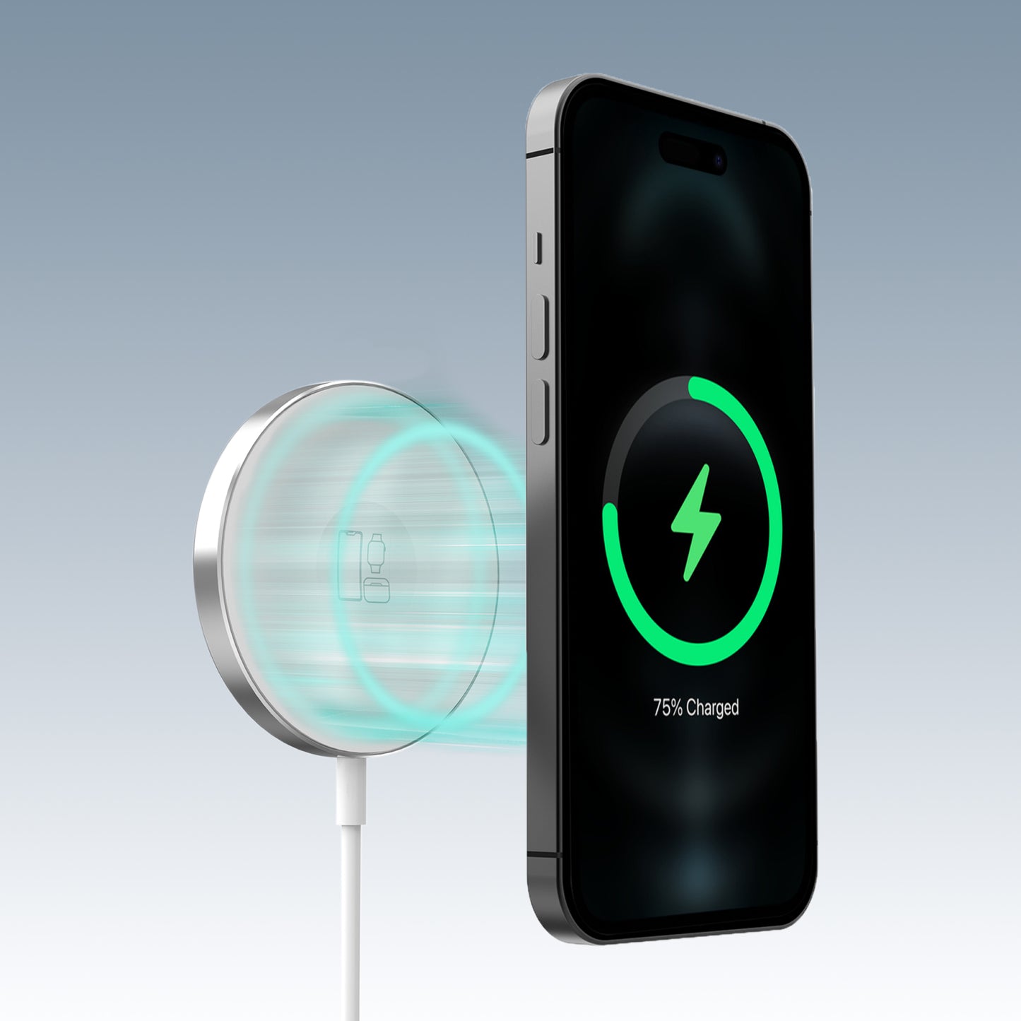 Mobilize 3in1 Magnetic Wireless Charger MagSafe Compatible 15W White