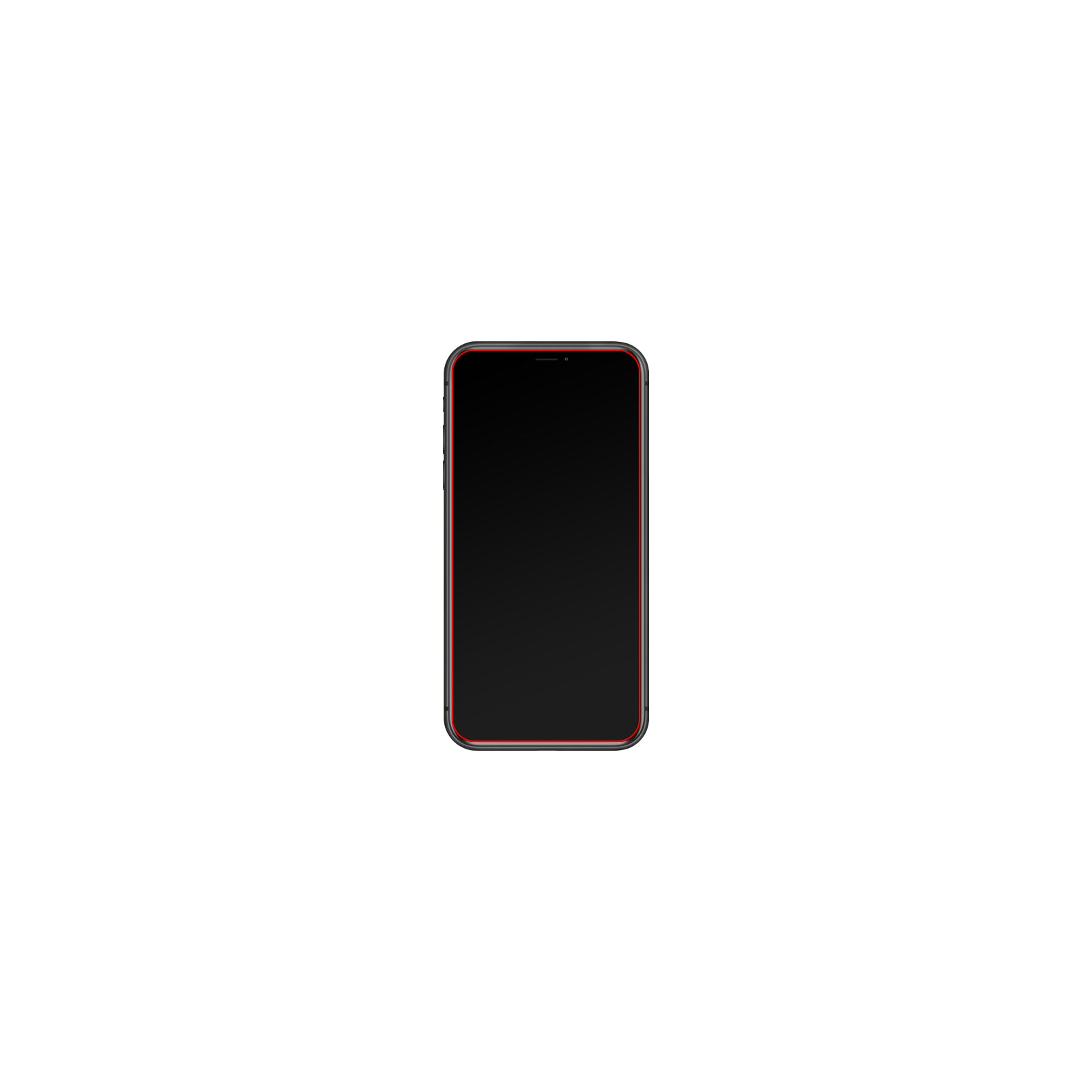 Mobilize Glass Screen Protector with Applicator for Apple iPhone XR/11 Black Frame