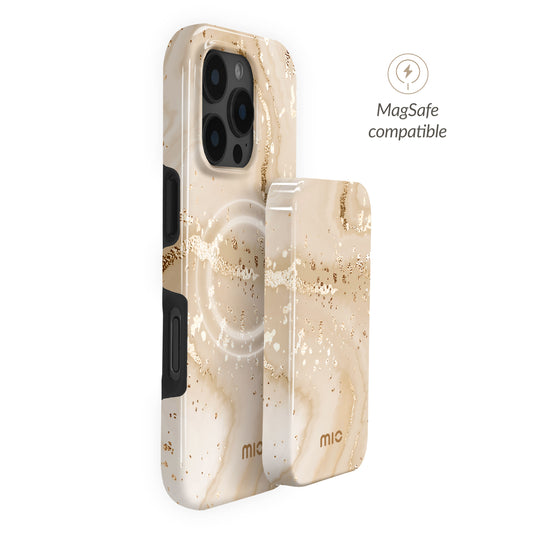 MIO Powerbank 5000mAh with Double sided Magsafe Compatibility Gold Marble - Glossy