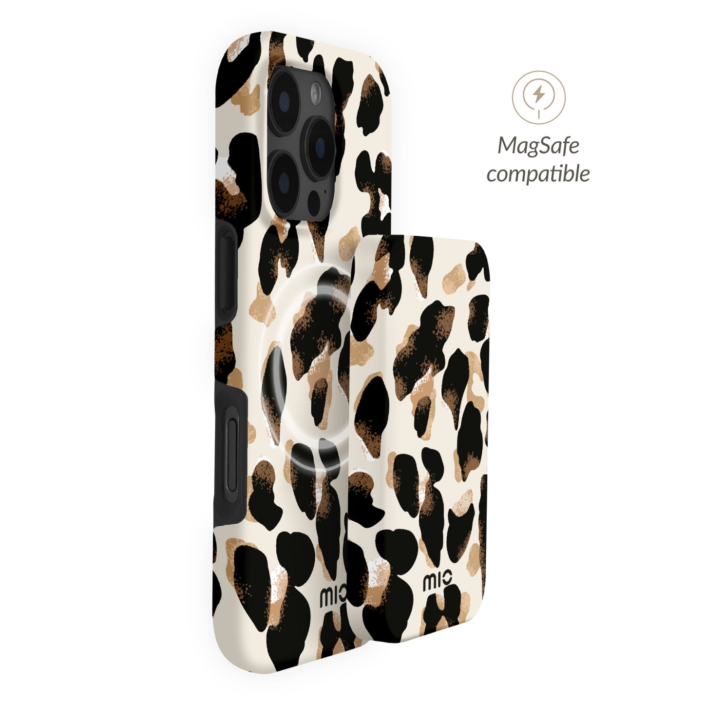 MIO Powerbank 5000mAh with Double sided Magsafe Compatibility  Leopard - Matt