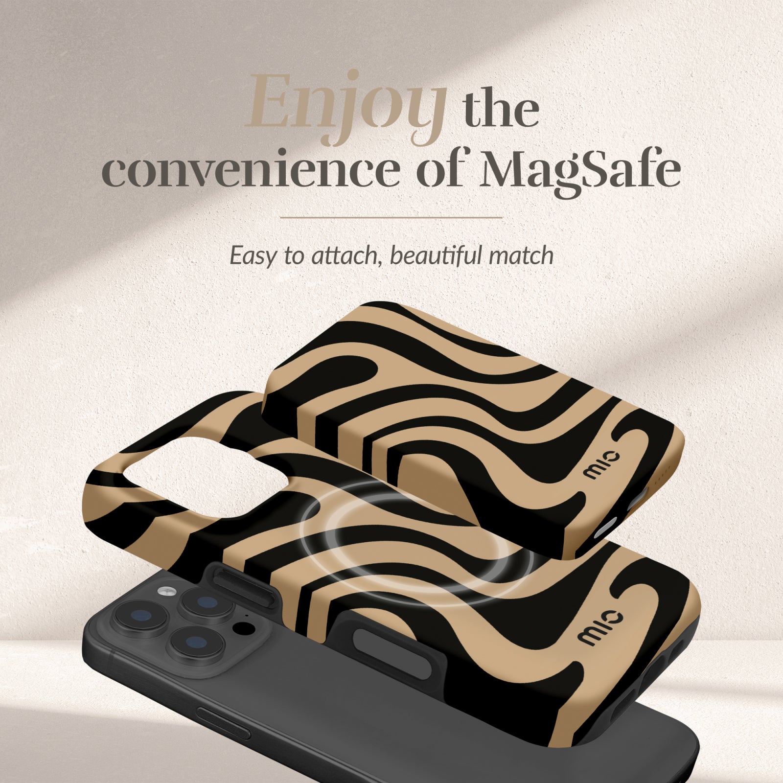 MIO Powerbank 5000mAh with Double sided Magsafe Compatibility Swirl - Matt