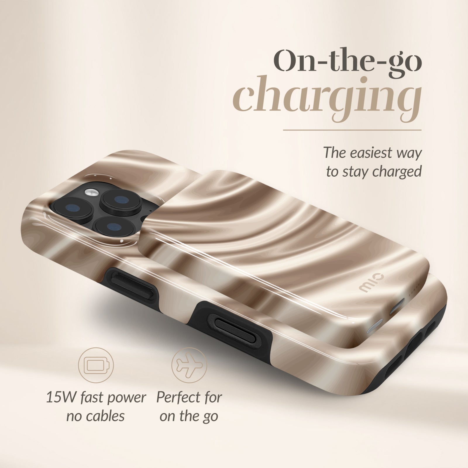 MIO Powerbank 5000mAh with Double sided Magsafe Compatibility Silky Dreams - Glossy