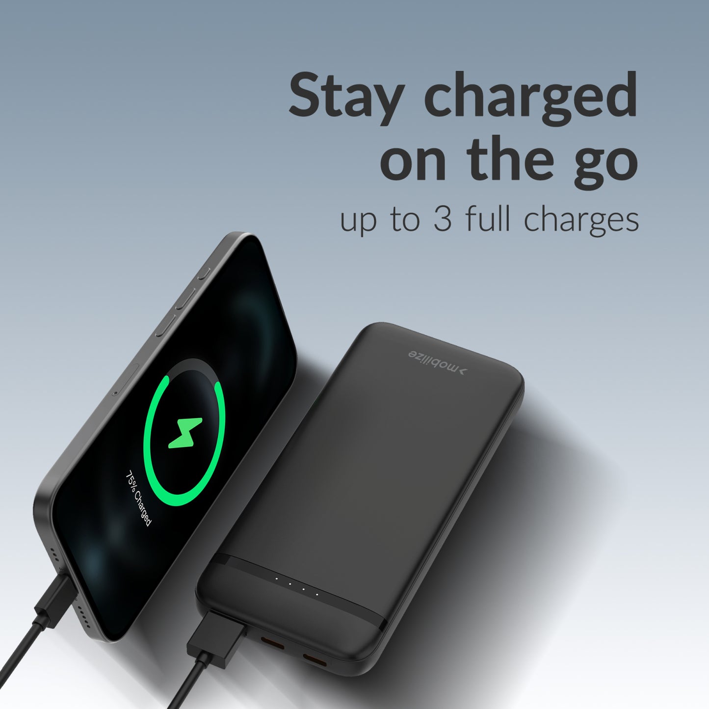 Mobilize Power Bank 10000mAh PD 20W Black