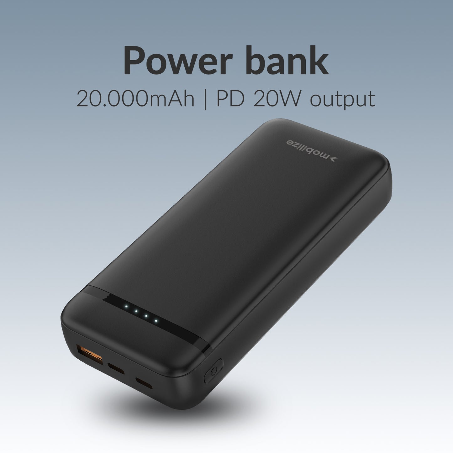 Mobilize Power Bank 20000mAh PD 20W Black