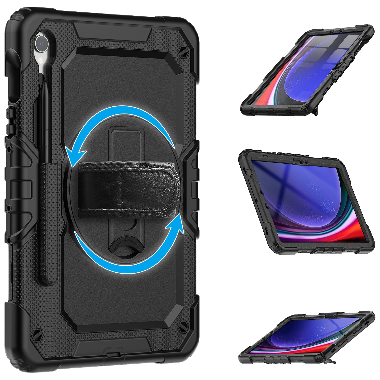 Xccess Survivor All-round Case Samsung Galaxy Tab S10 FE+ 13.1 Black (Screenless)