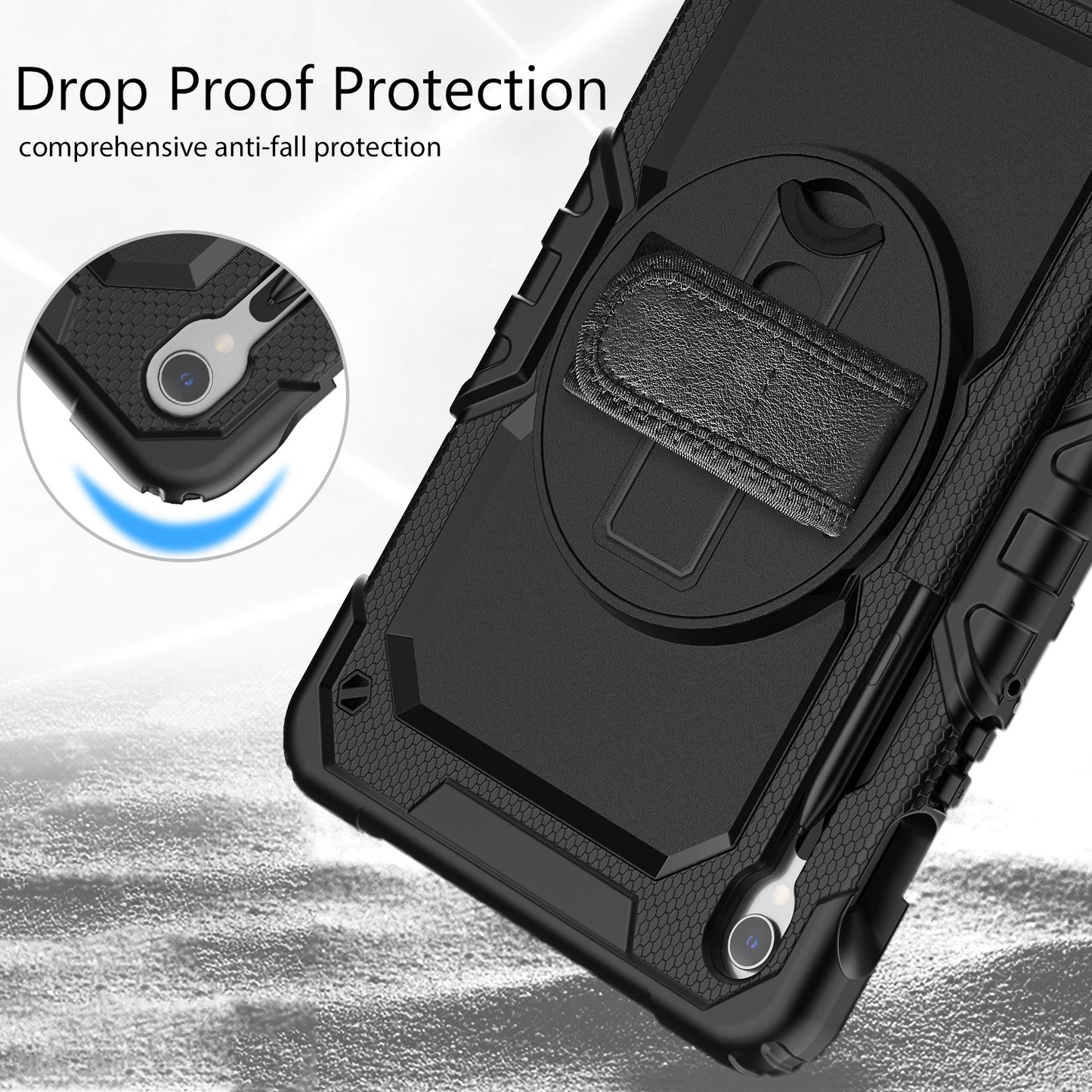 Xccess Survivor All-round Case Samsung Galaxy Tab S10 FE+ 13.1 Black (Screenless)