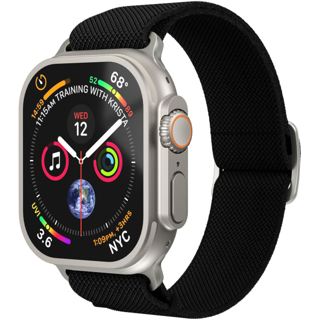 Vonmählen Classic Nylon Loop für Apple Watch 40 - 41 - 42mm Einheitsgröße Schwarz