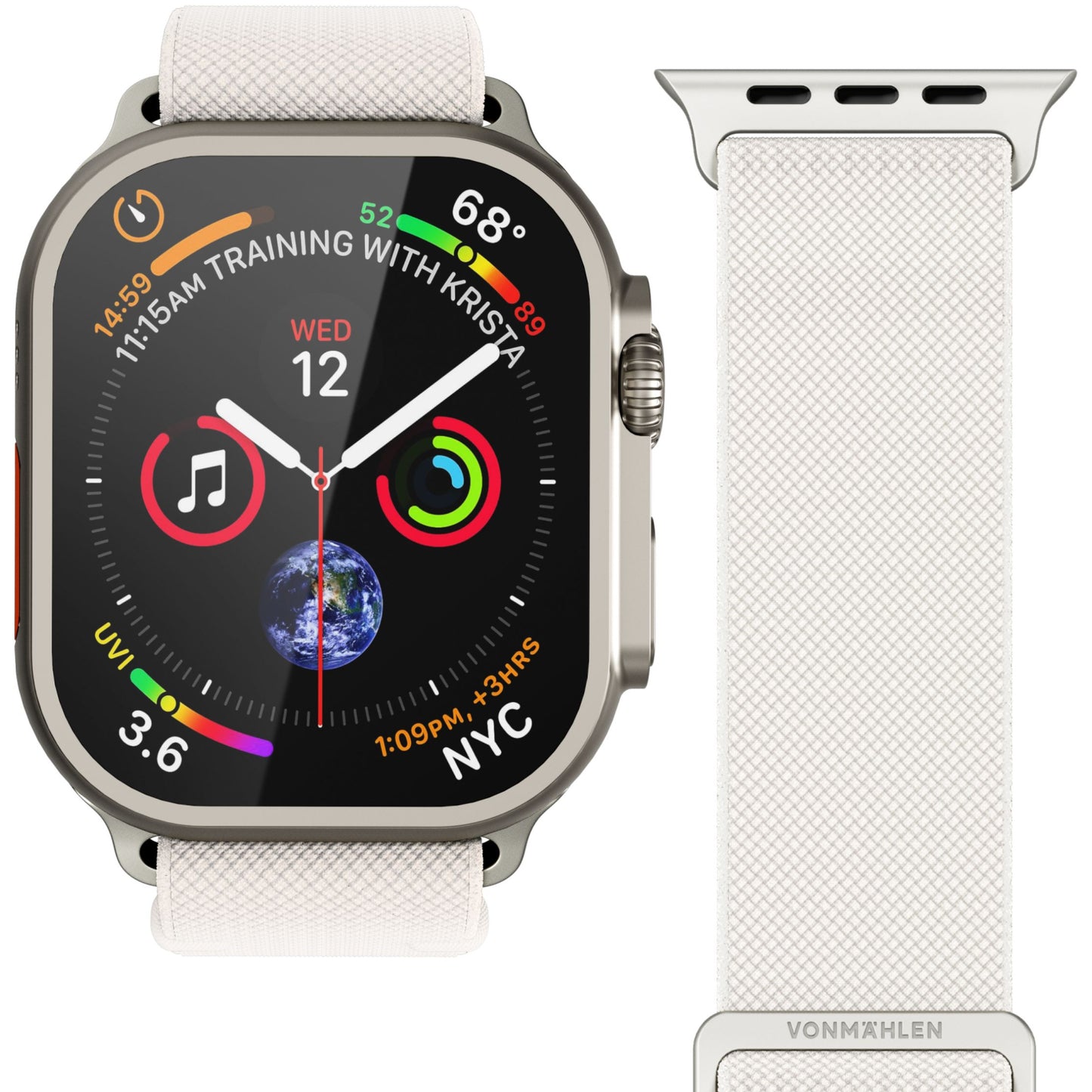 Vonmählen Classic Nylon Loop For Apple Watch 40 - 41 - 42mm One Size Cream