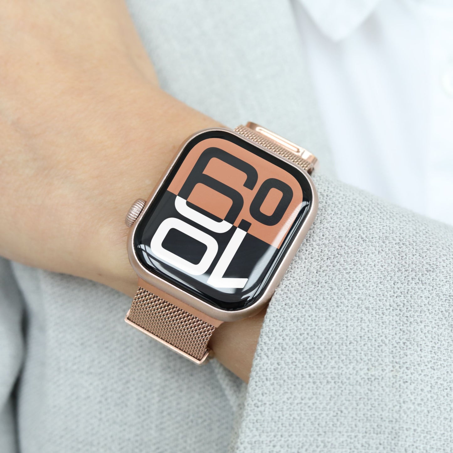 Vonmählen Milanese Loop 2 For Apple Watch 44 - 45 - 46 - 49mm One Size Rose Gold