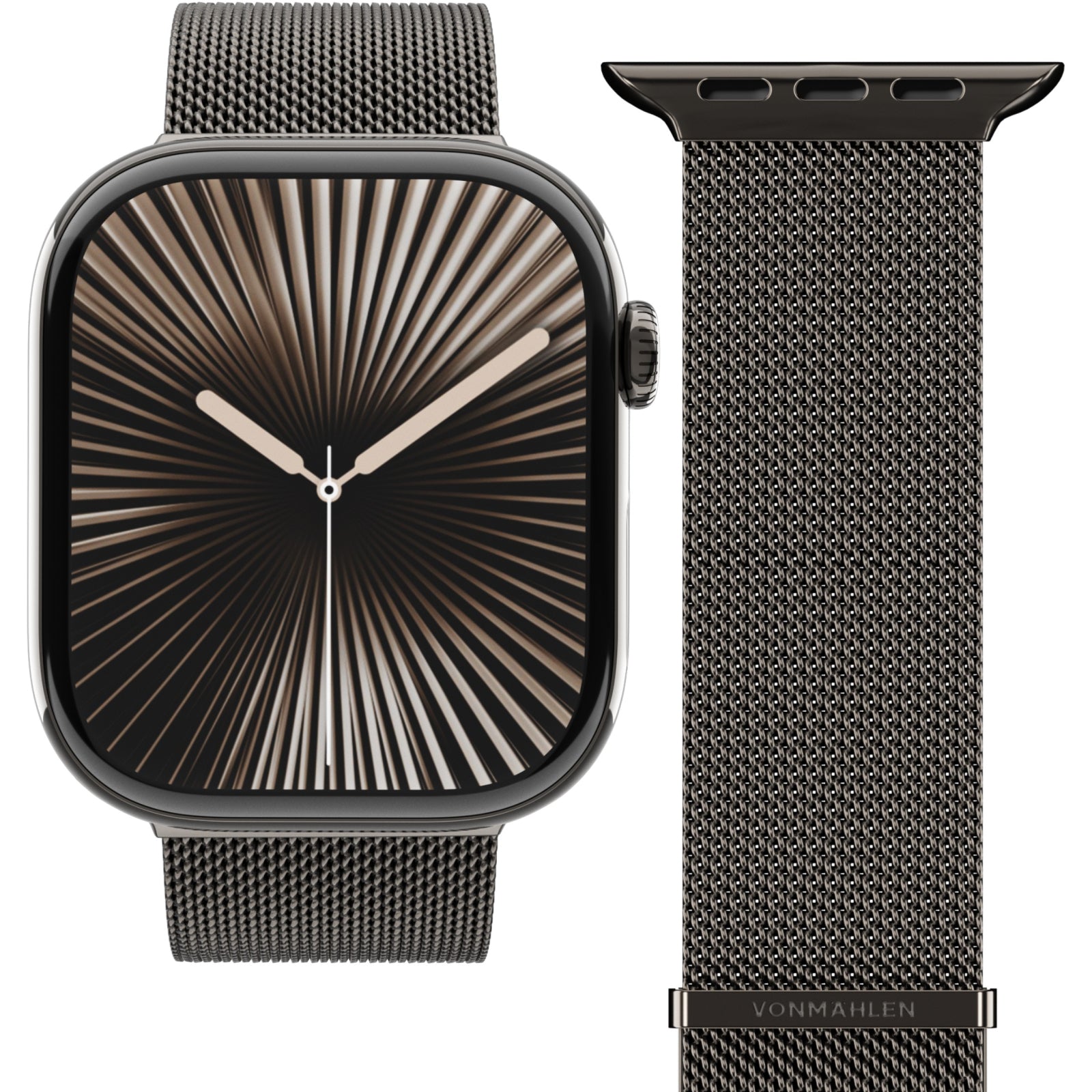 Vonmählen Milanese Loop 2 For Apple Watch 44 - 45 - 46 - 49mm One Size Granite Grey