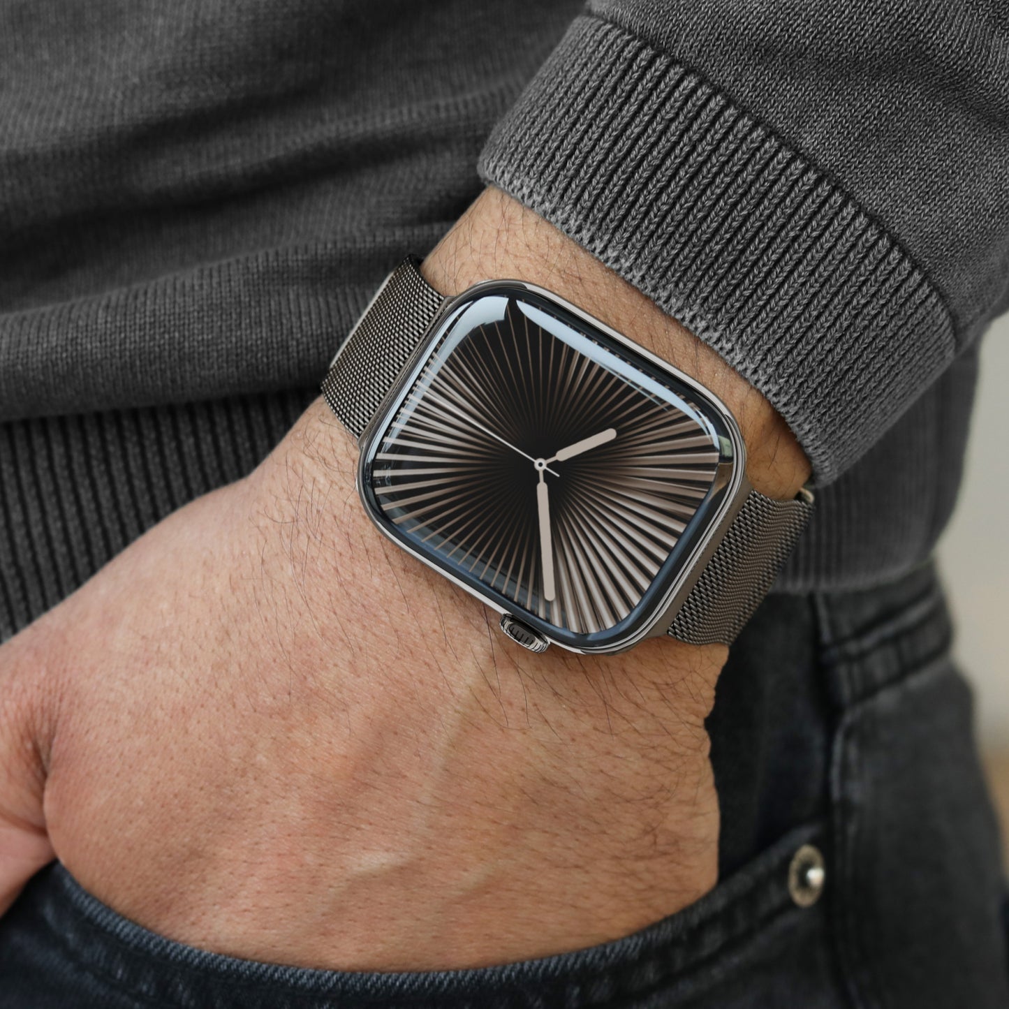 Vonmählen Milanese Loop 2 For Apple Watch 44 - 45 - 46 - 49mm One Size Granite Grey