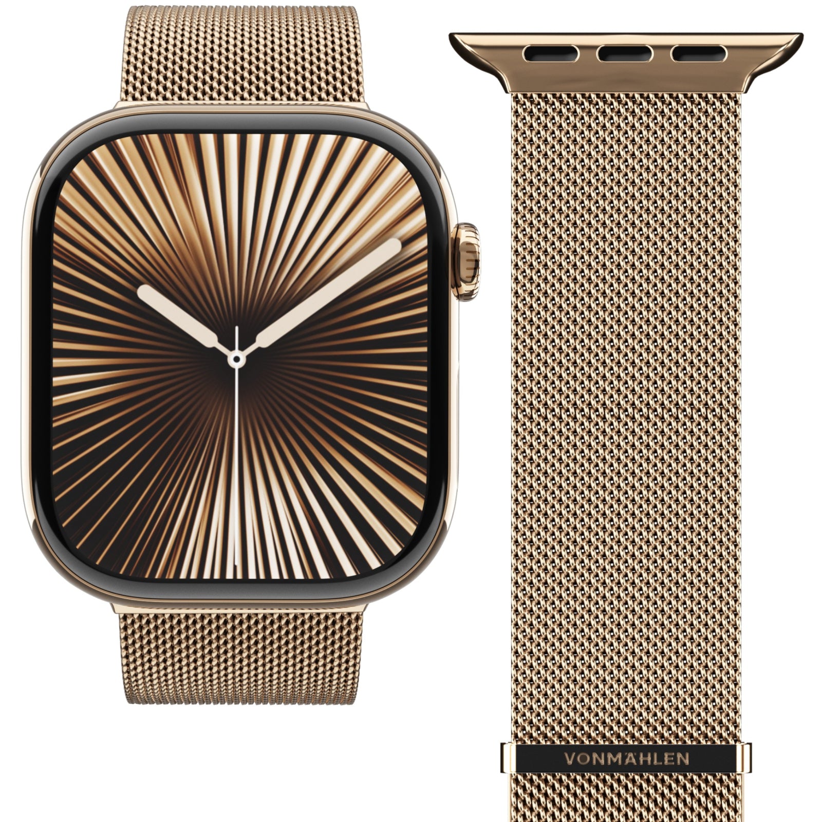 Vonmählen Milanese Loop 2 For Apple Watch 44 - 45 - 46 - 49mm One Size Sunset Gold