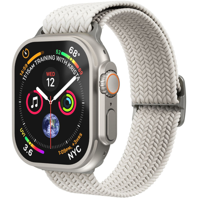 Vonmählen Woven Loop For Apple Watch 40 - 41 - 42mm One Size Silver/Cream