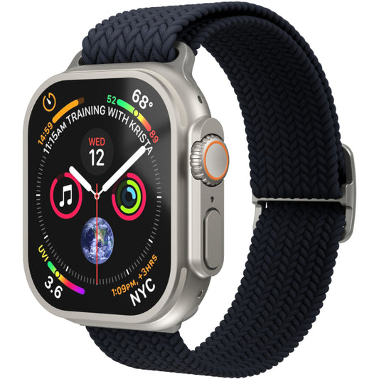 Vonmählen Woven Loop für Apple Watch 40 - 41 - 42 mm Einheitsgröße Silber/Navy