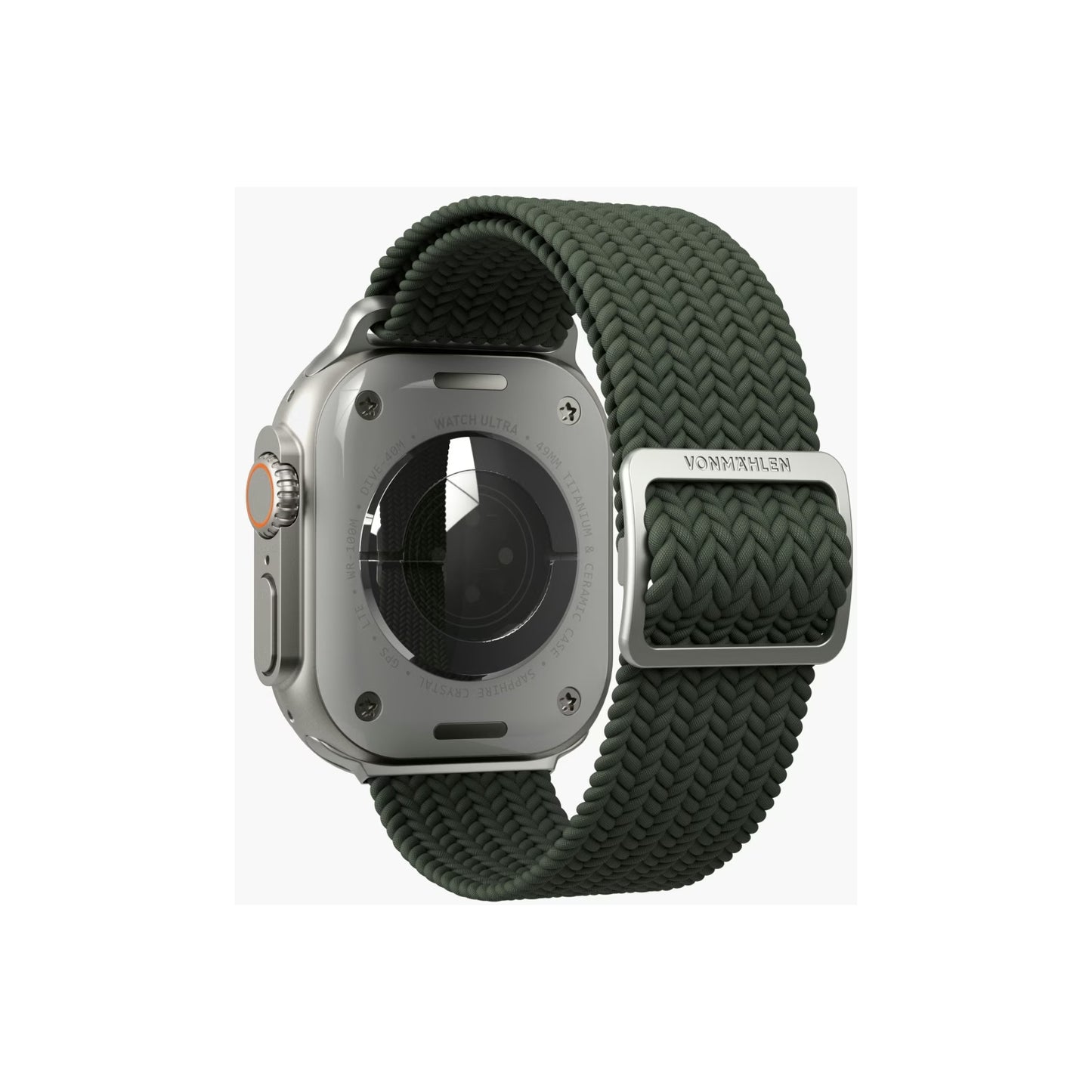 Vonmählen Woven Loop For Apple Watch 40 - 41 - 42mm One Size Silver/Olive