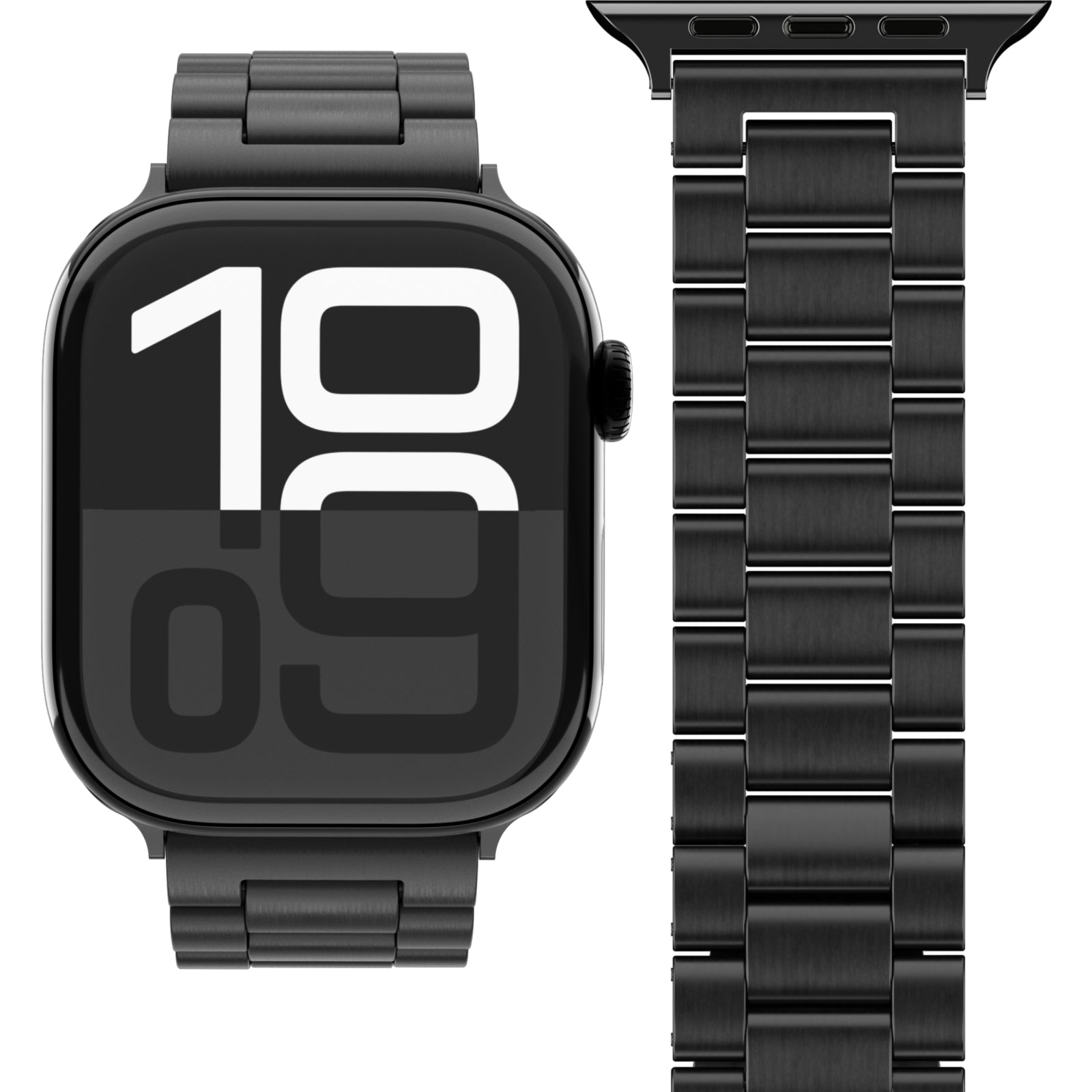 Vonmählen Link Bracelet 2 For Apple Watch 44 - 45 - 46 - 49mm One Size Black