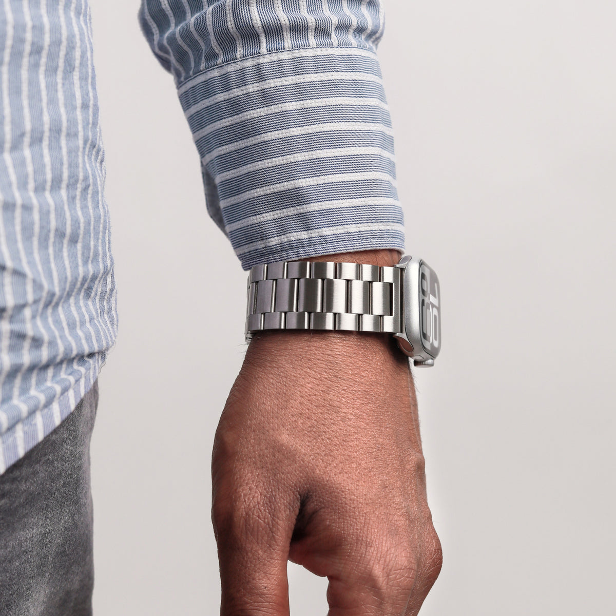 Vonmählen Link Bracelet 2 For Apple Watch 44 - 45 - 46 - 49mm One Size Silver