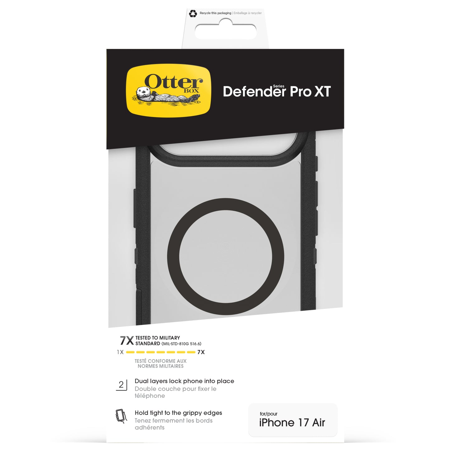 OtterBox Defender Pro XT with MagSafe Apple iPhone Air Clear/Black