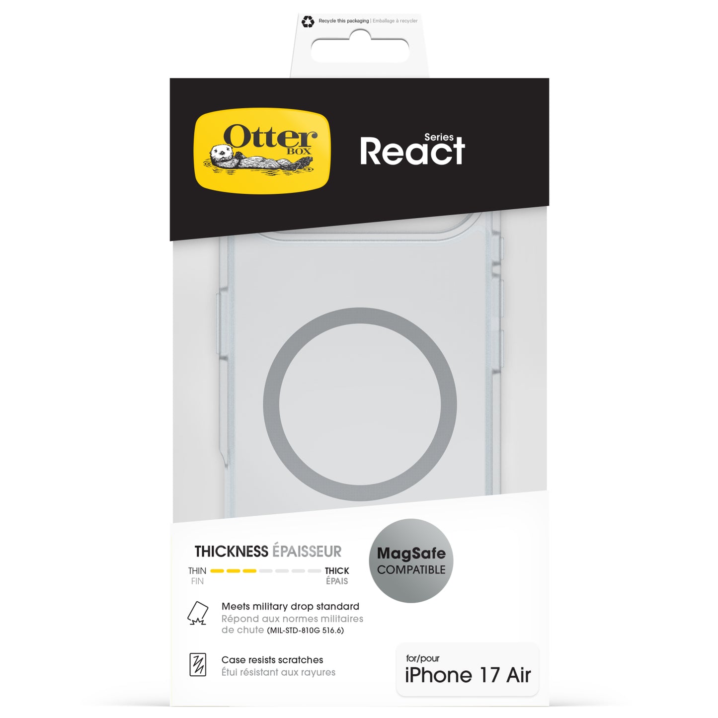 OtterBox React MagSafe Series Apple iPhone Air Clear