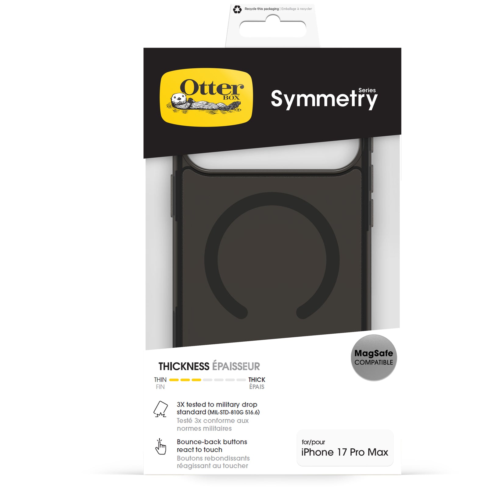 OtterBox Symmetry+ Case Apple iPhone 17 Pro Max Black