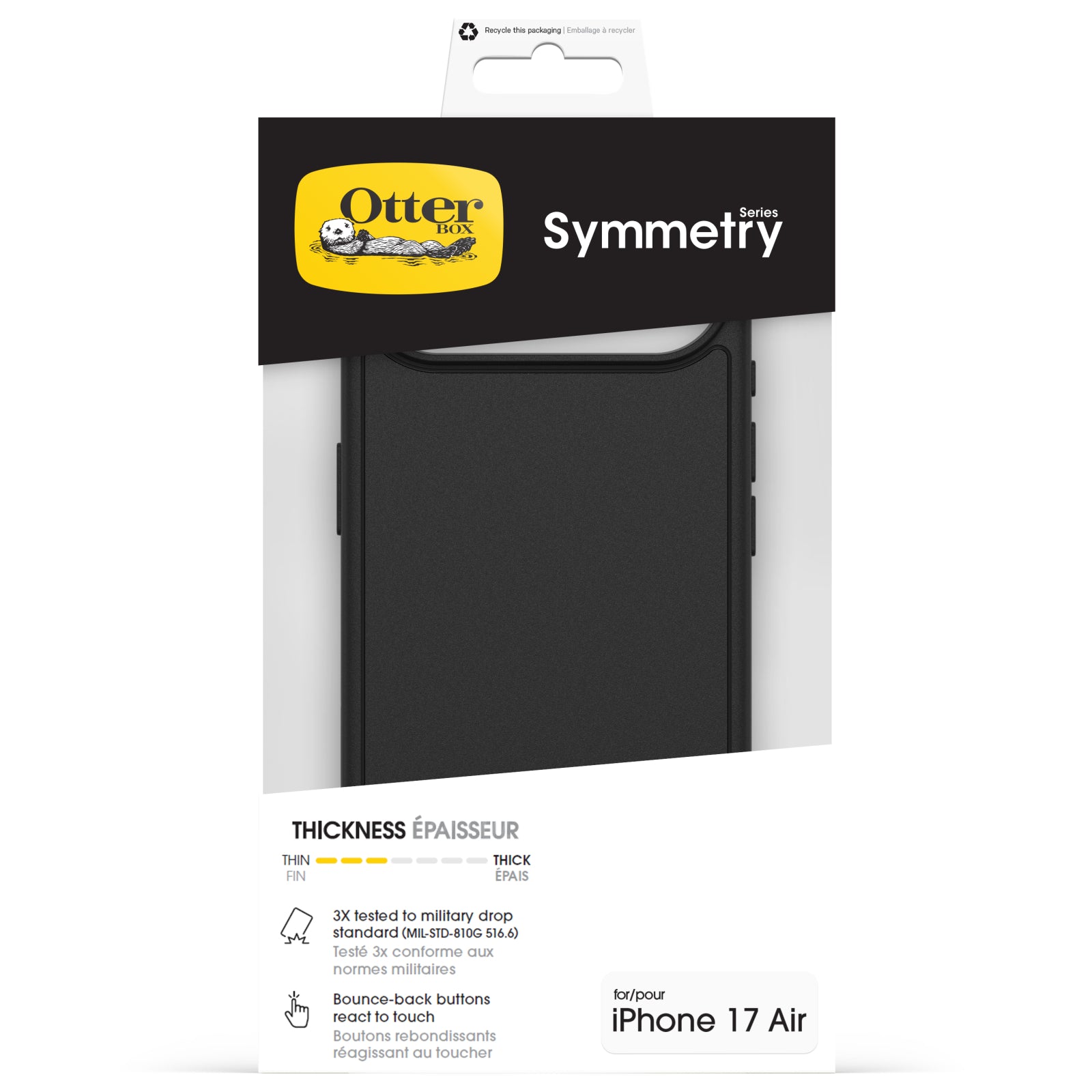 OtterBox Symmetry+ Case Apple iPhone Air Black