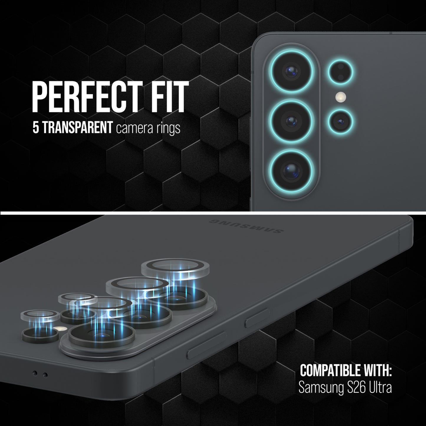 Striker Single Lens Glass Camera Protector - Transparent - Samsung Galaxy S26 Ultra 5G