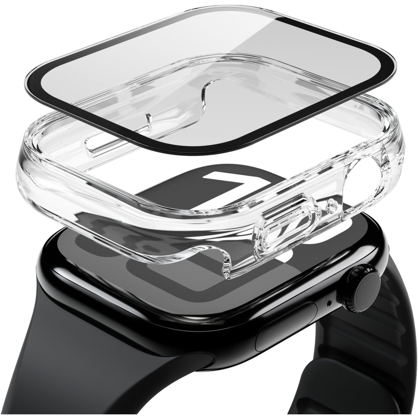 Vonmahlen Thin Case for Apple Watch Series 10/11 46mm Transparent
