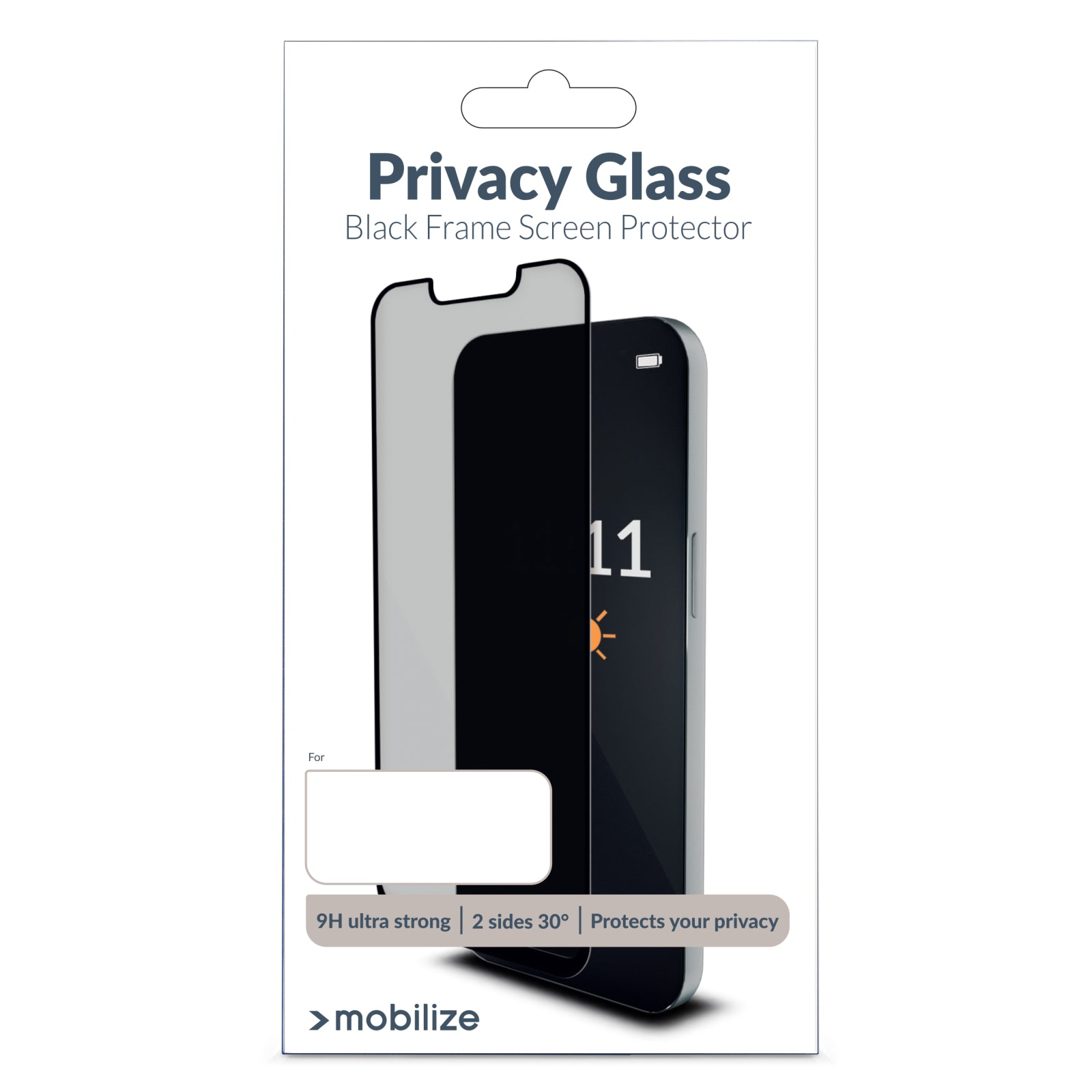 Mobilize Privacy Glass Screen Protector - Black Frame - for Samsung Galaxy A27 5G
