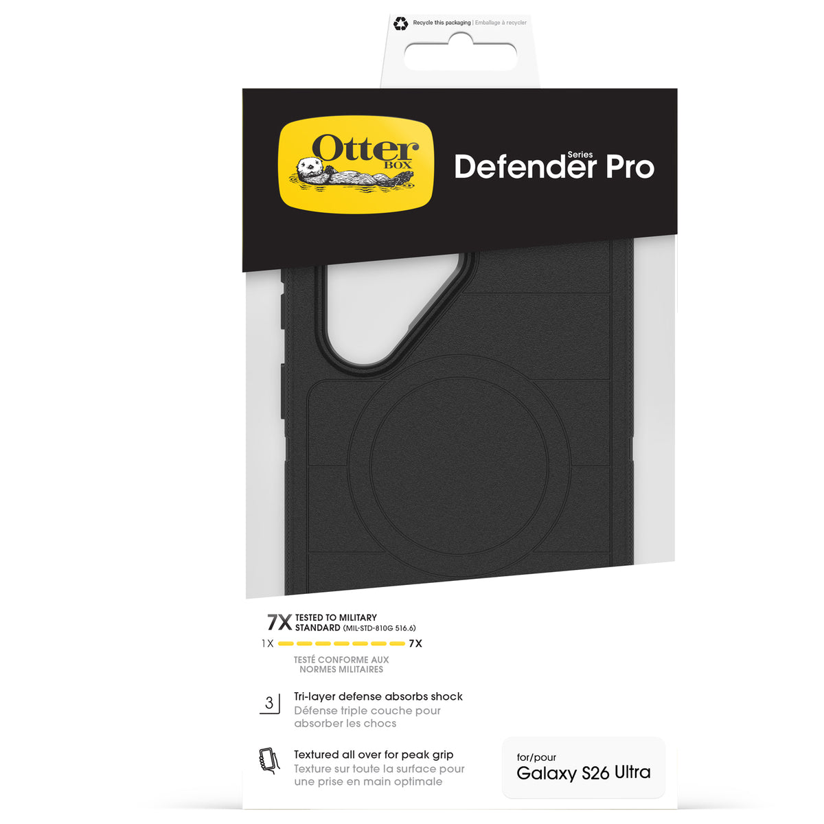 OtterBox Defender Series Pro with Magnets Samsung Galaxy S26 Ultra 5G Black