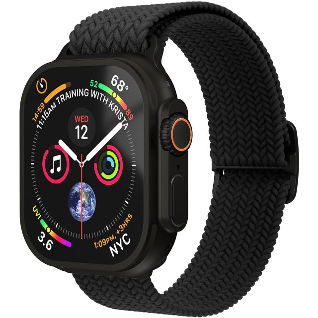 Vonmählen Woven Loop For Apple Watch 44 - 45 - 46 - 49mm One Size All Black