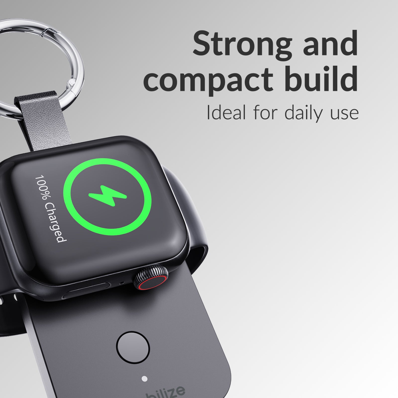 Mobilize Keychain Powerbank for Apple Watch 1000mAh 3W Black