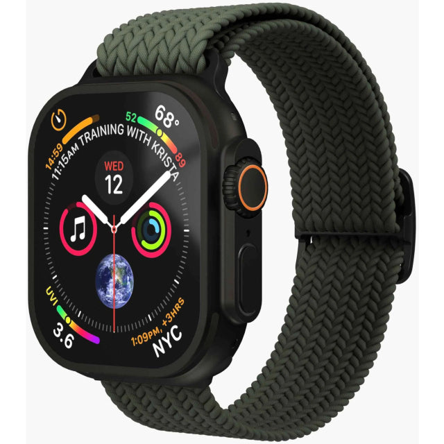 Vonmählen Woven Loop für Apple Watch 40 - 41 - 42mm Einheitsgröße Schwarz/Olive