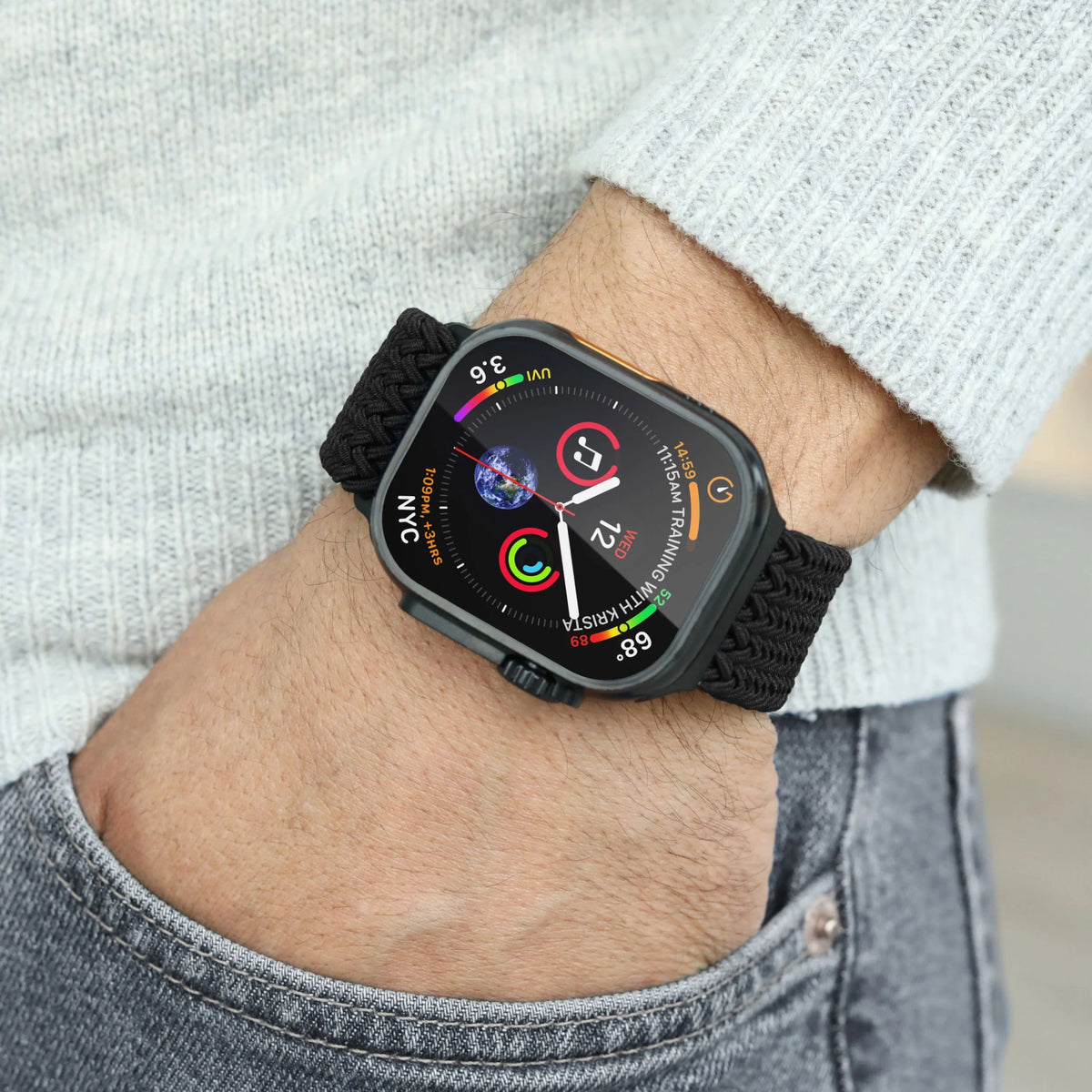 Vonmählen Woven Loop For Apple Watch 40 - 41 - 42mm One Size All Black