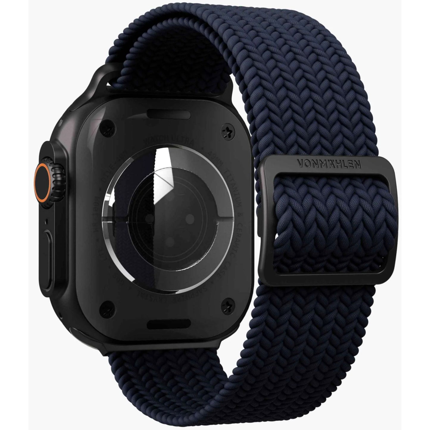 Vonmählen Woven Loop For Apple Watch 44 - 45 - 46 - 49mm One Size Black/Navy